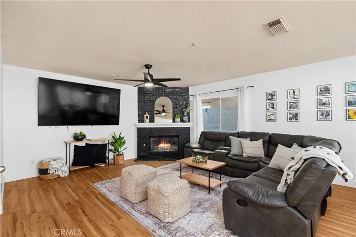 Living/Family Room with Wood or Gas Fireplace