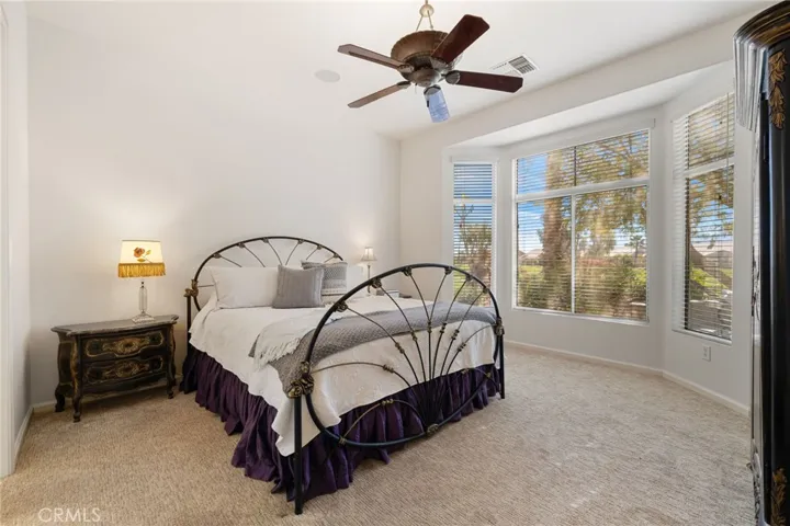 Primary Bedroom with bay window.