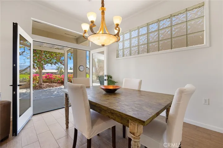 Double French Doors leading out to capture the mountainous views.