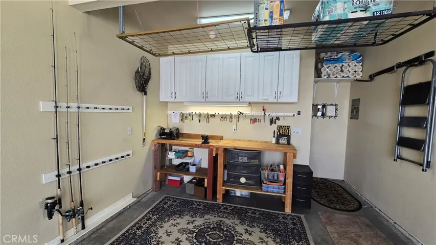 garage workbench area