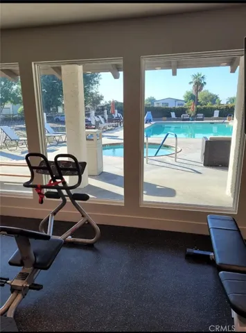 Fitness Center looking out toward pool