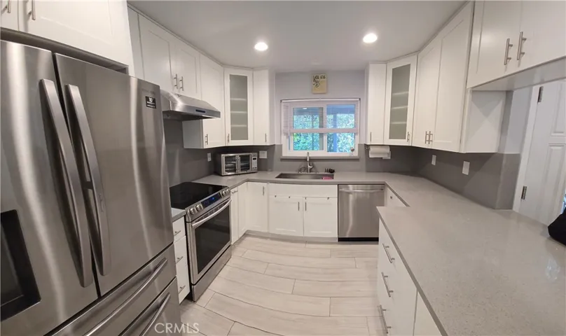 Kitchen from dining/living area