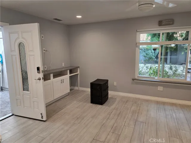 Double French door entry with glass inserts