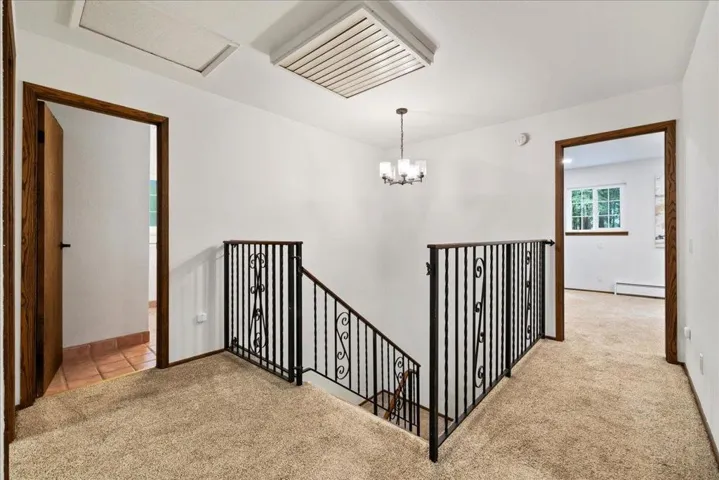 Top of Stairs w/ Ceiling Whole House Fan