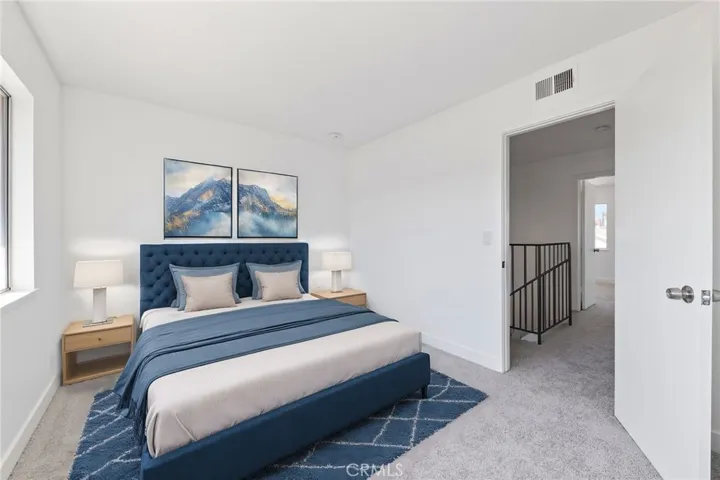 Virtual staged 2nd bedroom