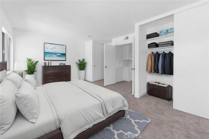 Virtual Staged primary bedroom