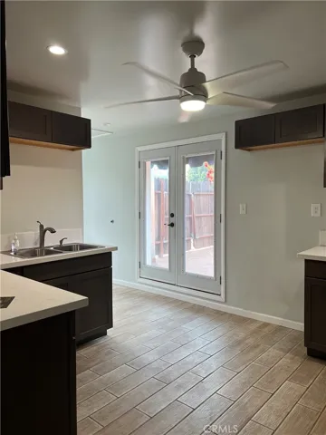Door leading to patio area
