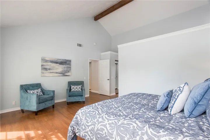 Primary Bedroom #1, very spacious with high ceilings