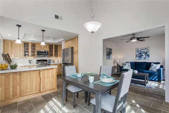 Breakfast Nook adjacent to kitchen with access to patio