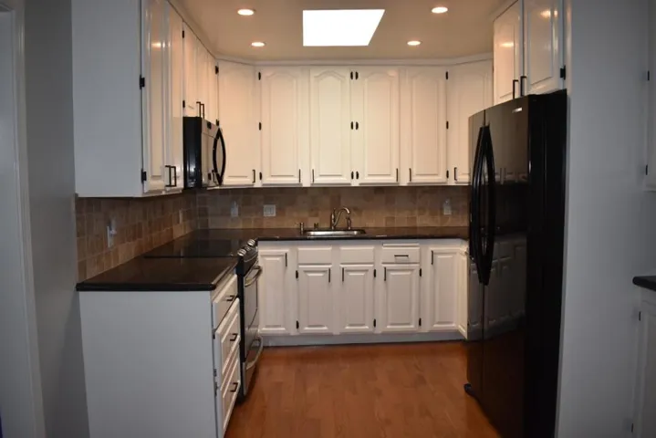 Skylight draws light into the kitchen