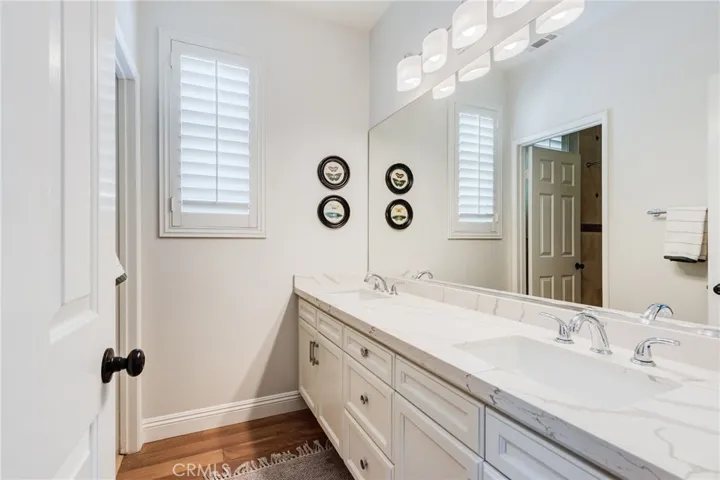 Upstairs Dual Vanity