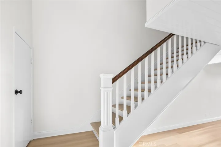 Plank flooring carried upstairs.