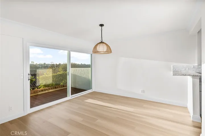 Dining room off the kitchen with views.