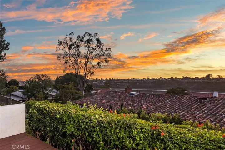Beautiful sunset views from the dining room.