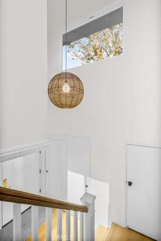 Beachy chandelier for your entrance.
