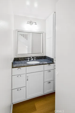 Downstairs powder bathroom.