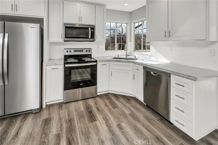 Bright, shiny kitchen