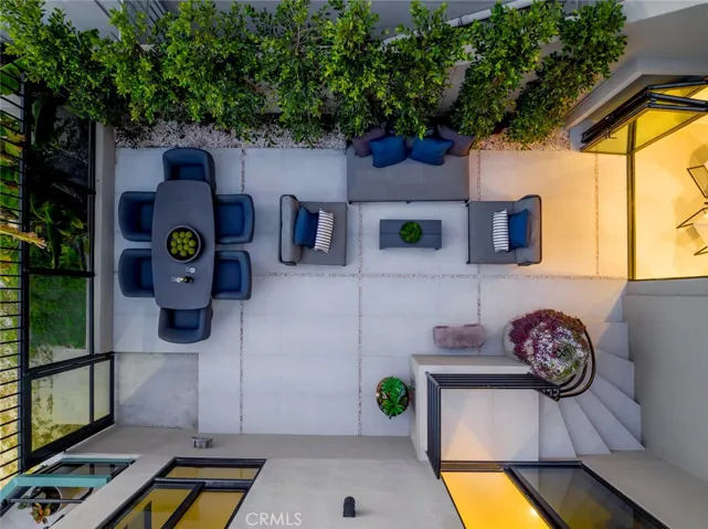 Drone View of your private Terrace at Twilight!