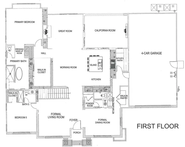 First level floor plan