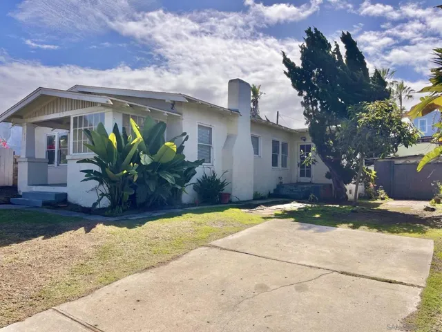 This photo taken after the side fence was removed.