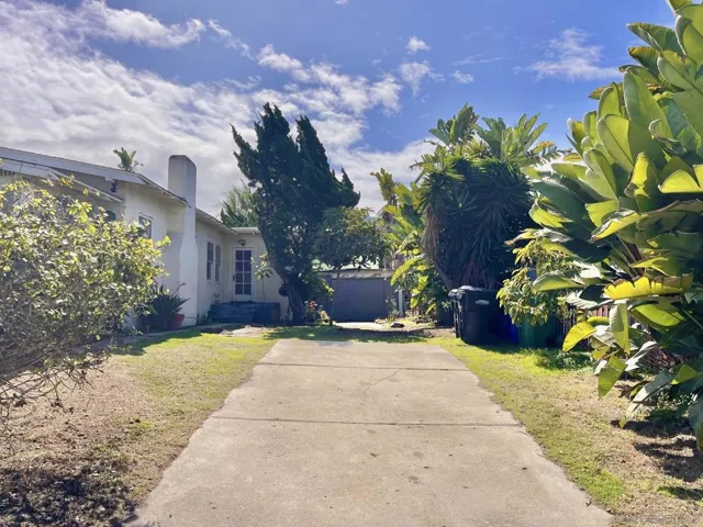 This photo taken after the side fence was removed.