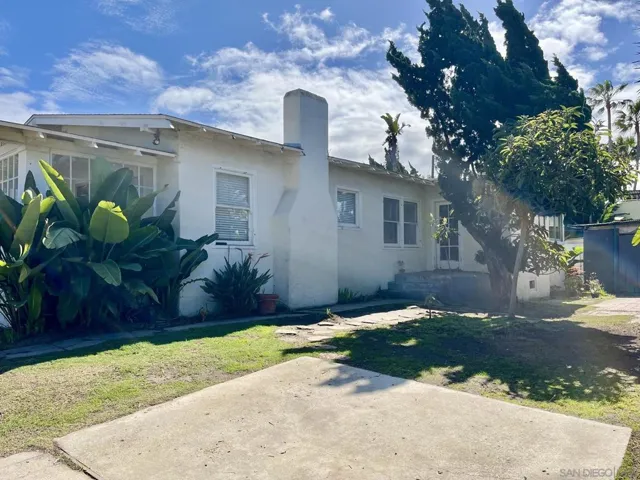 This photo taken after the side fence was removed.