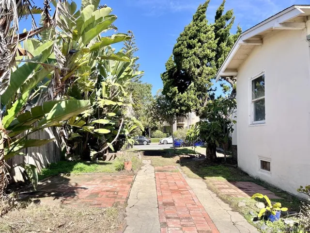 Side yard, the driveway side. This photo taken after the side fence was removed.