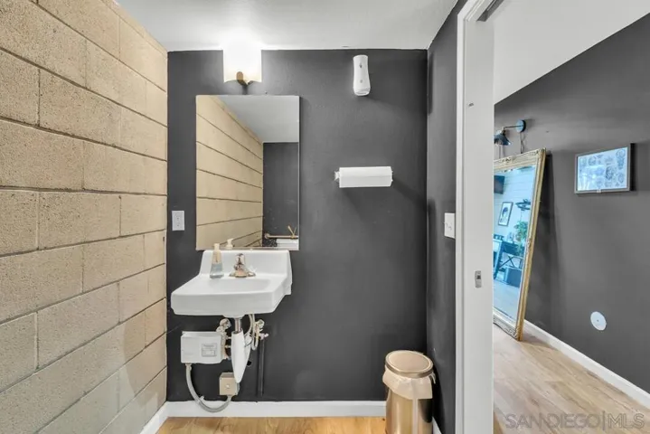 1st floor half bath.