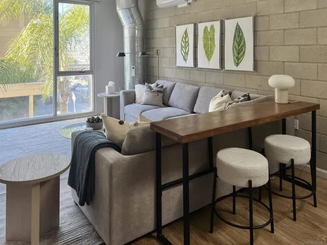 Upstairs living area.