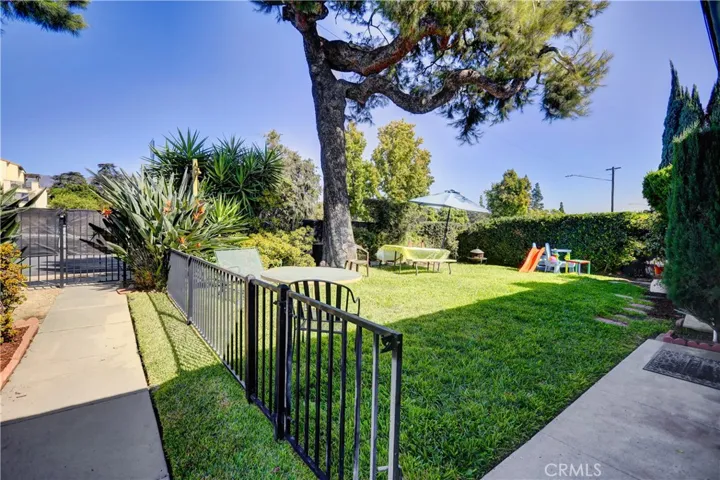 Large front yard