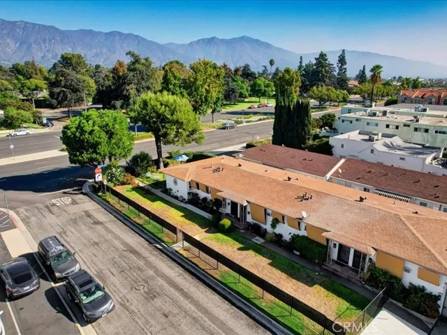 Ariel view at corner of Jackson Place and Huntington Drive