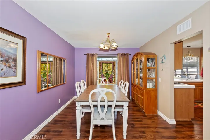 Formal dining area