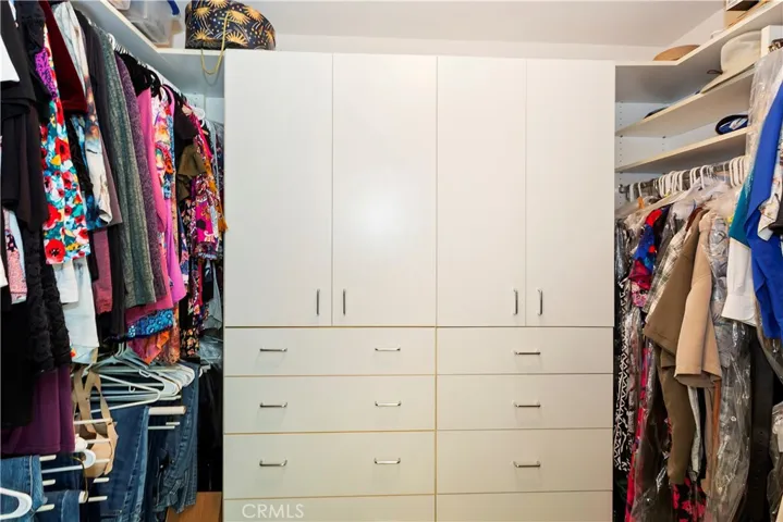 Built ins at primary closet