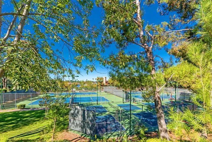 Many tennis & Pickle Ball courts.