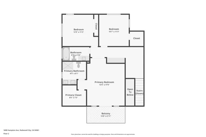 1698 Hampton Avenue, Redwood City, California 94061