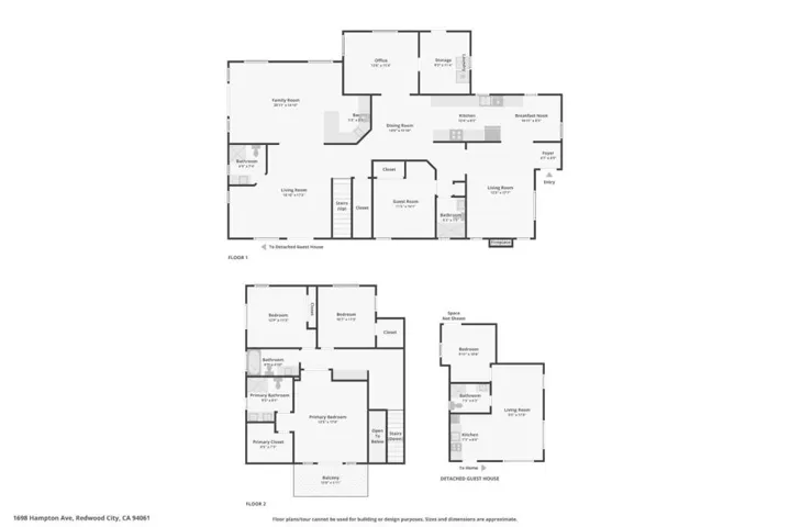 1698 Hampton Avenue, Redwood City, California 94061