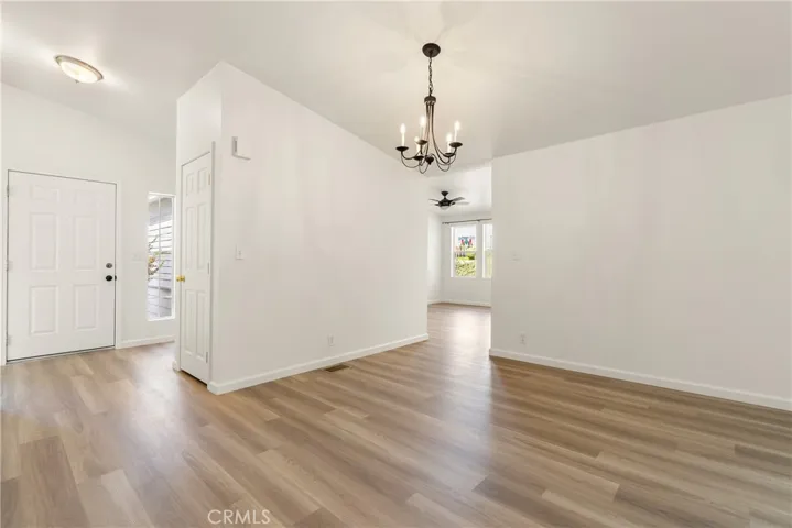 Dining area flows seamlessly into the kitchen