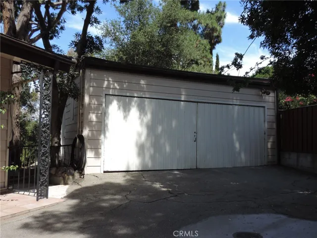 Enclosed Detached 2-Car Garage with Storage