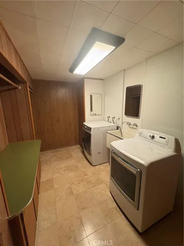 Lower Floor Laundry Room with Sink