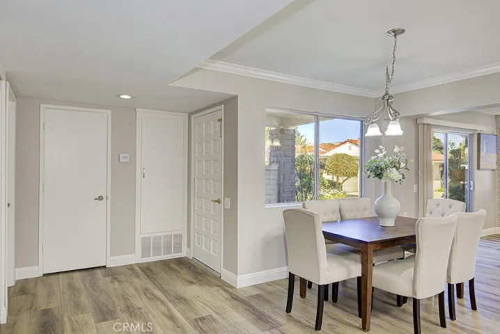 Entry to residence and dining area.