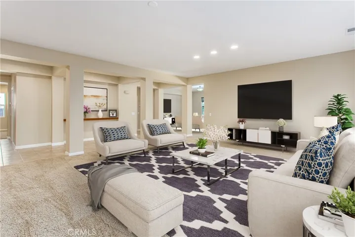 Virtually Staged Living Room