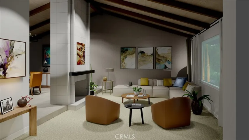 Living Room Remodel Rendering
