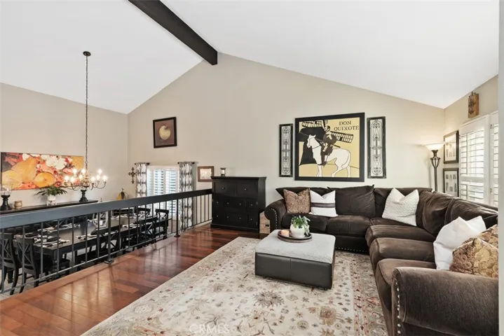 Open floor plan with the Living Room & Dining Room.