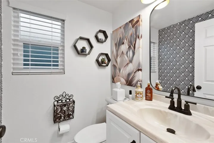 Downstairs remodeled bathroom.