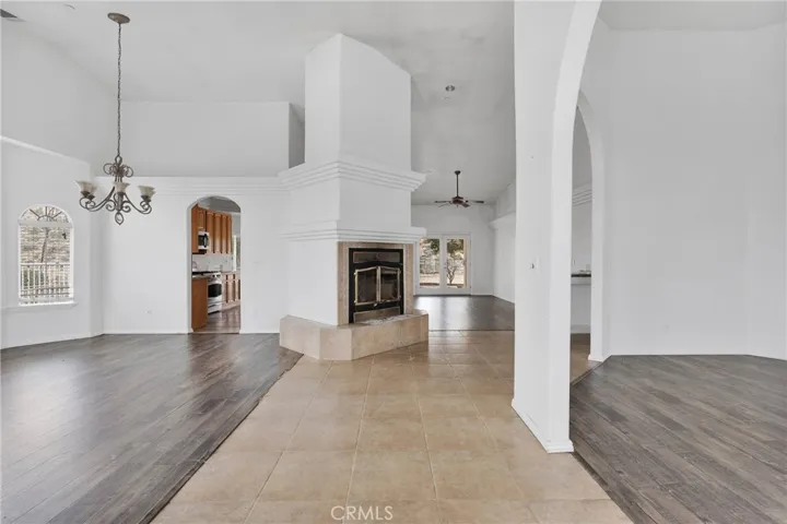 Fireplace in Entryway