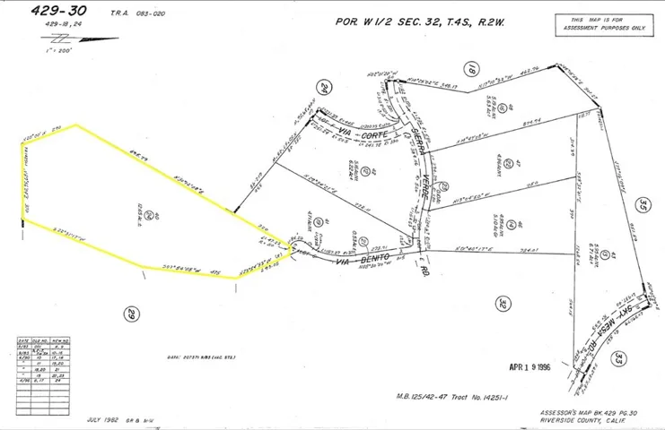 Huge 12.65 acre parcel outlined on plat map 429-30