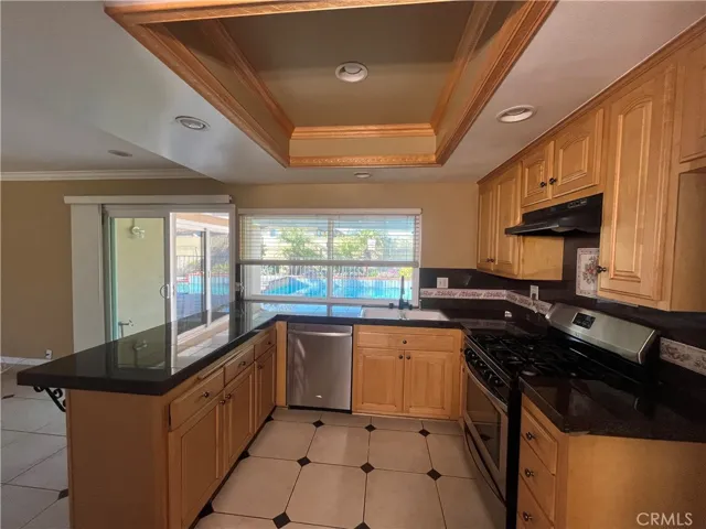 tray ceilings in kitchen granite counter tops