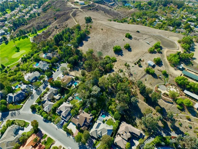 Aerial View of equestrian area with direct equestrian trail access
