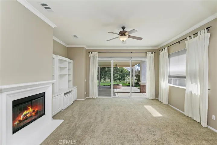 View of family room from kitchen