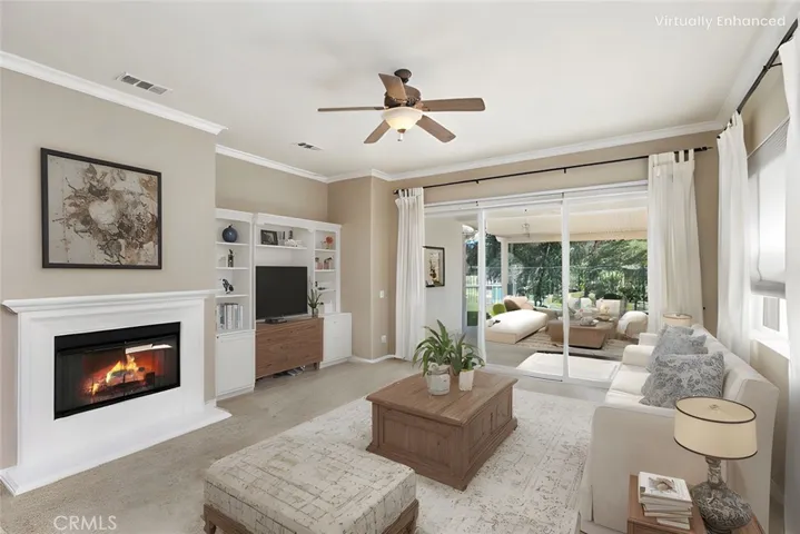 Virtually Staged-family room